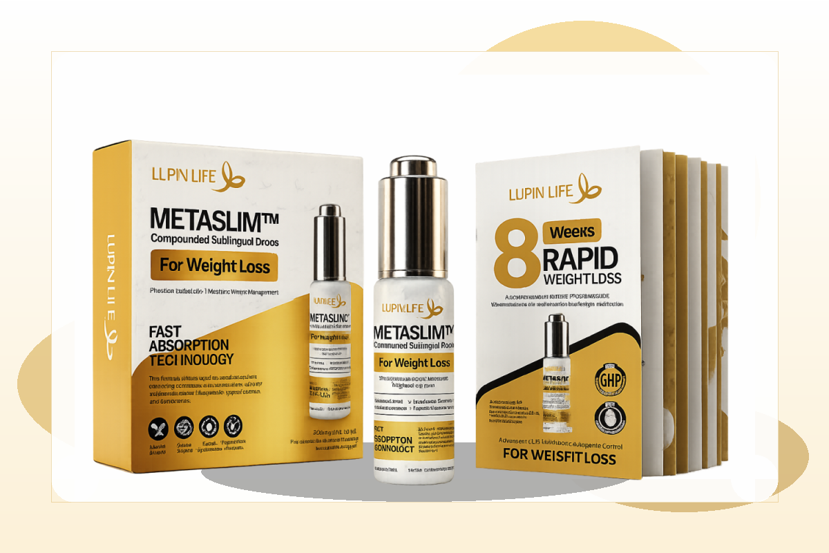 METASLIM™ gold and white product display
