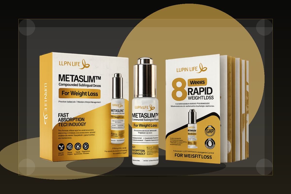 METASLIM™ black and gold product display